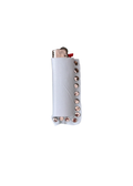 Baby blue leather lighter case
