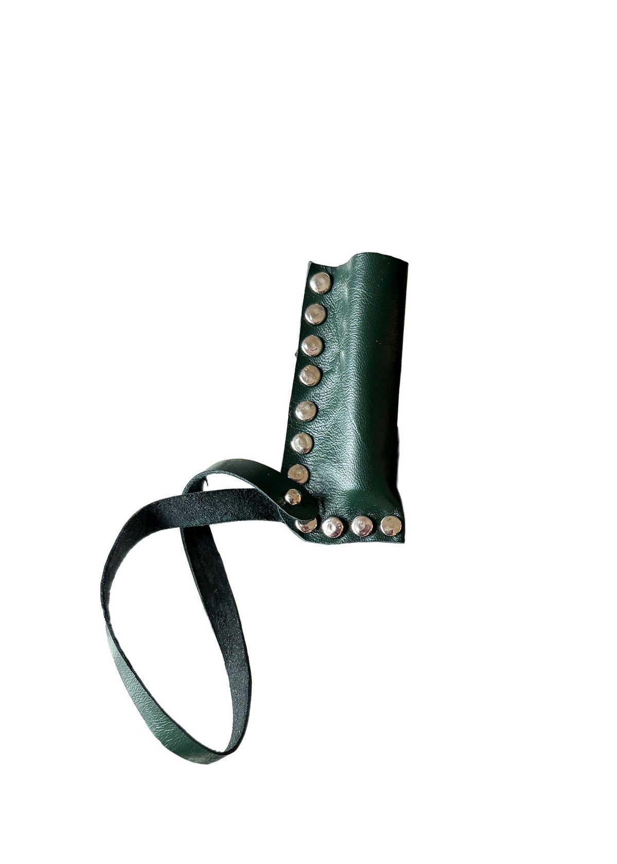 Dark green leather case