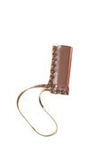 Metallic pink leather case